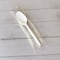 Boardwalk Mediumweight Wrapped Polypropylene Cutlery, Spoon, 5.31", Plastic, White, PK1000 BWKSPOONMWPPIW - alternate 2
